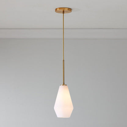 Merin Transparent Glass Sculpture Geometric Chandelier