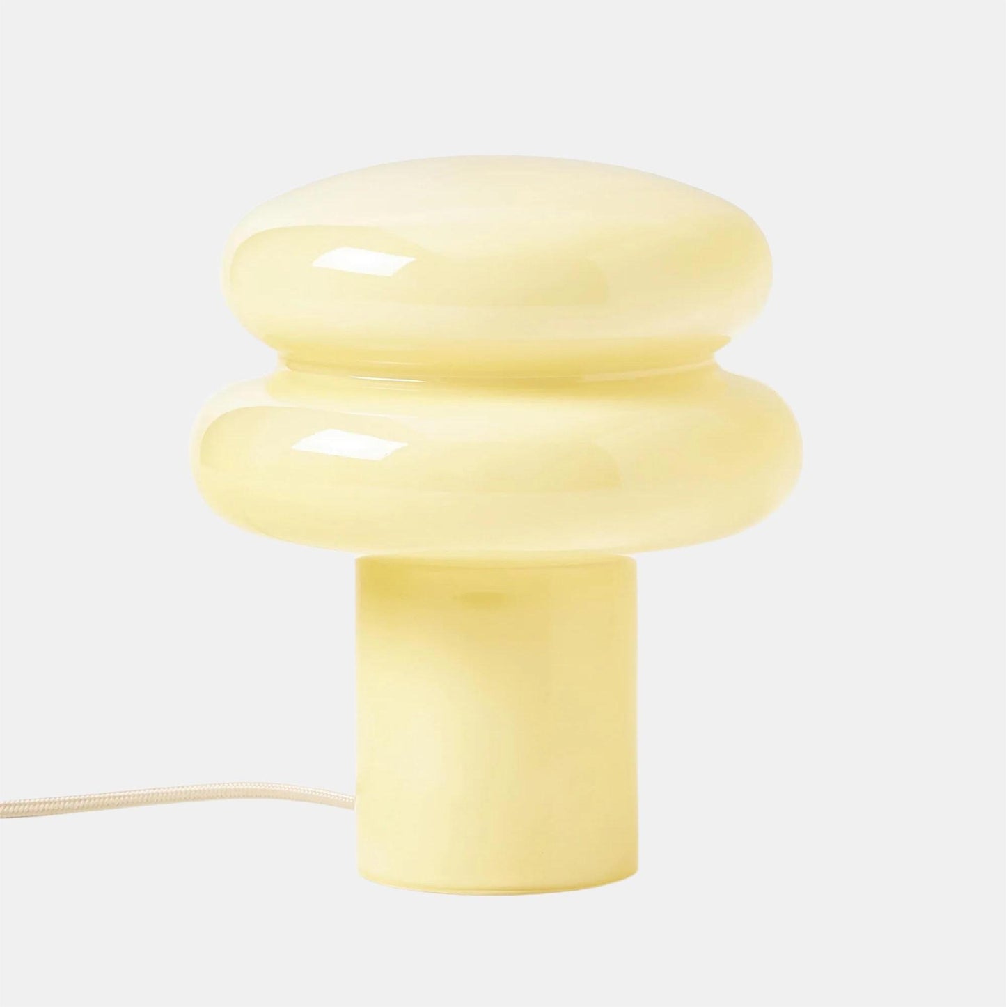 Soft Glow Opal Glass Table Lamp – Contemporary Mushroom Design for Cozy Spaces