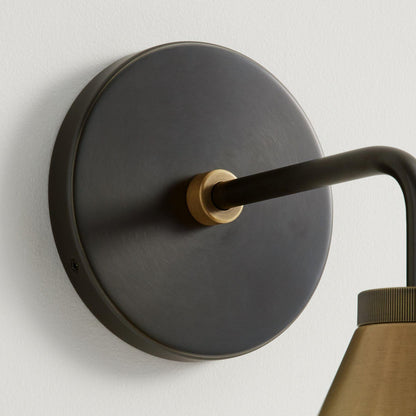 Retro-Wandleuchte aus Metall im Kegeldesign mit klassischem Design