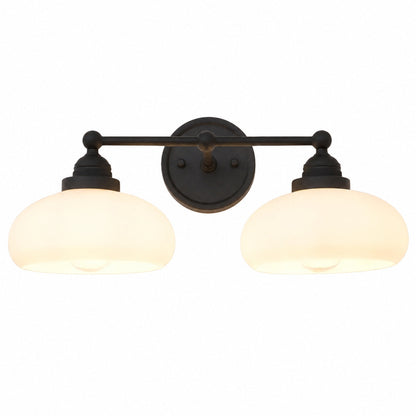 Riven Wall Lamp - Vintage Industrial Milk White Glass Shade for Indoor