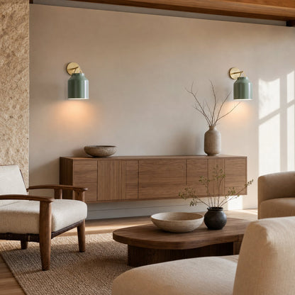 Hanton Moderne, minimalistische Wandleuchte aus Messing und Glas – feuchtigkeitsbeständig für Badezimmer