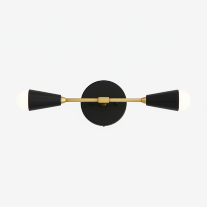 Mobilux Line Minimalist Vanity Light Fixture - Mid Century Bathroom Sconce