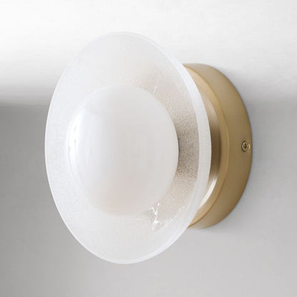 Elorina Sconce Wall Light - Textured Metal or Glass Shade