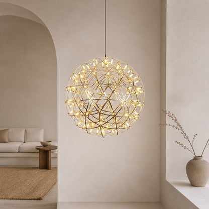 Silver Spark Ball Pendant Light
