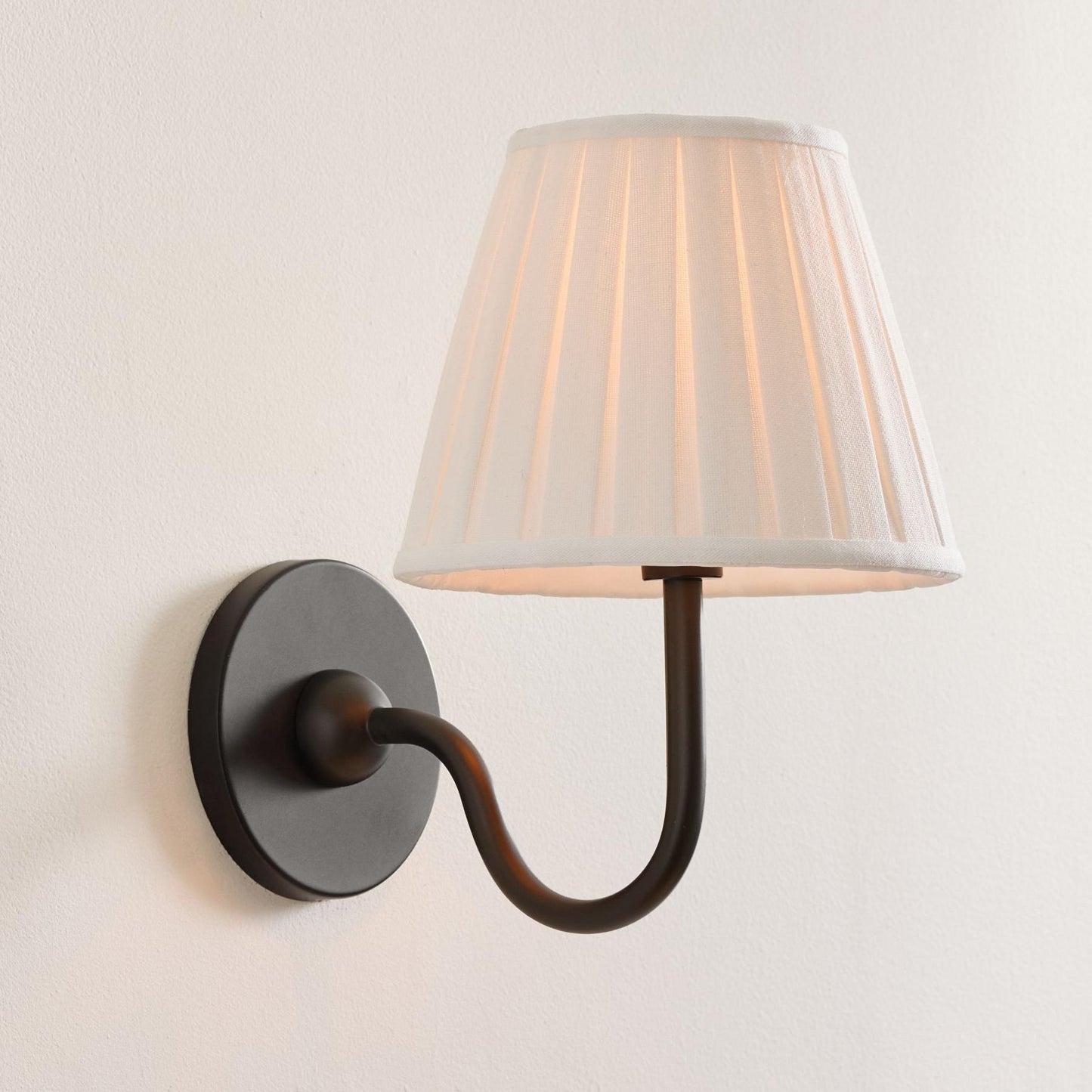 Luvora Decorative Pleated Shade Wall Lamp Vintage Modern Lighting for Corridor and Home Interiors
