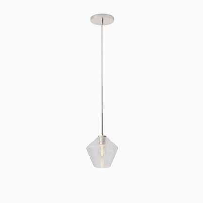 Merin Transparent Glass Sculpture Geometric Chandelier