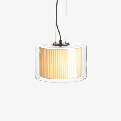 Mercer Glass Fabric Pendant Light