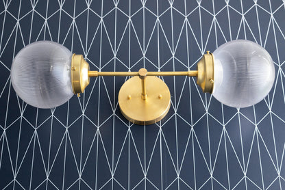 Lumio Globe Versatile Vanity Sconce - Dimmable Light for Bathroom and Hallway Use