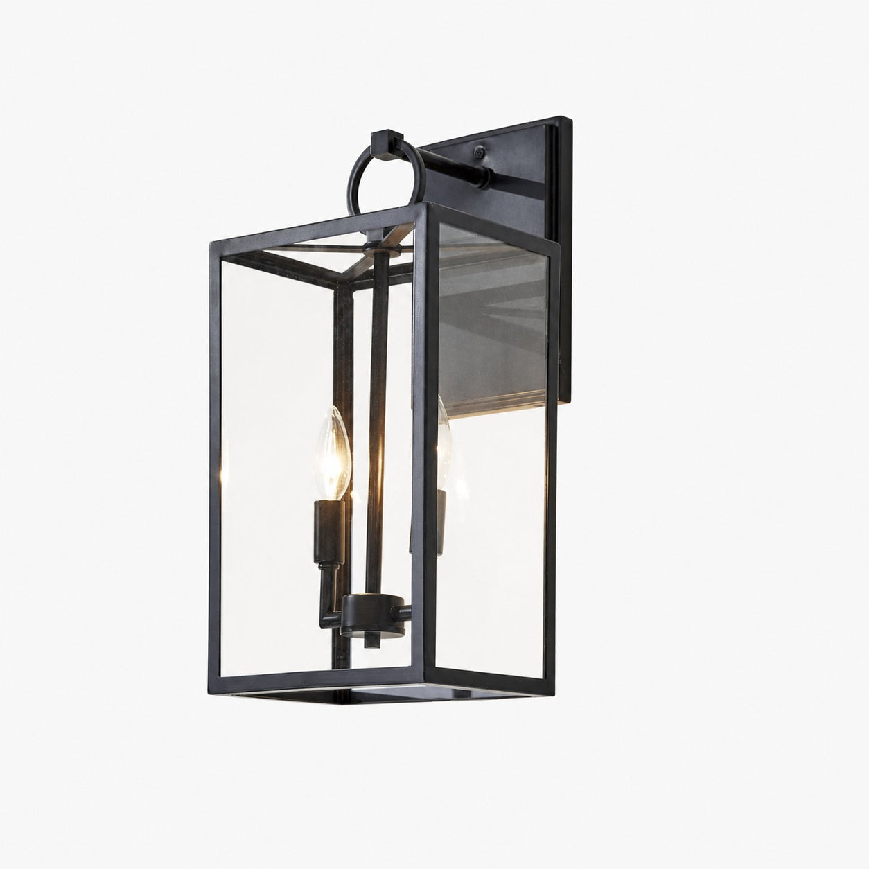 Ferrix Industrielle Wandlampe - Eisen und Glas für Garten & Terrasse