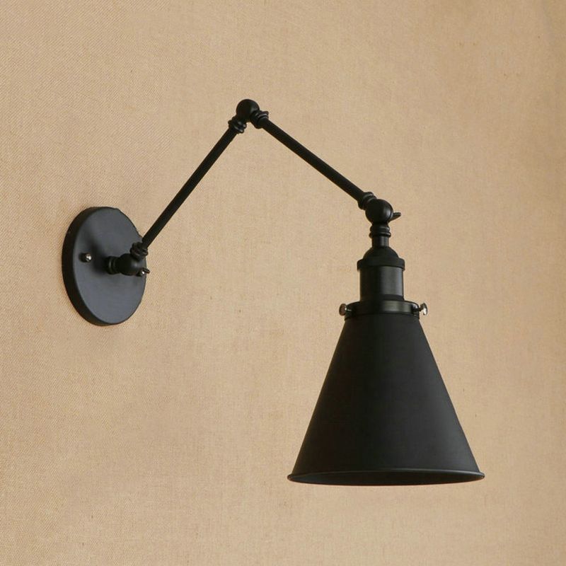 Industrial Vintage Schwenkbare Wandleuchte mit gelenkarm
