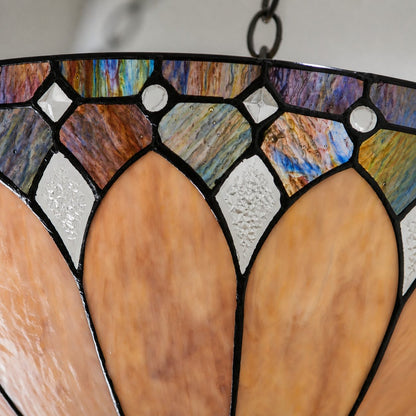 TF Brooklyn Inverted Pendant – Dekorative Glas-Pendelleuchte mit verstellbarer Kette für Wohnräume