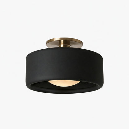 Cerova Modern Porcelain Flush Mount Ceiling Light– Elegant Ivory Shade