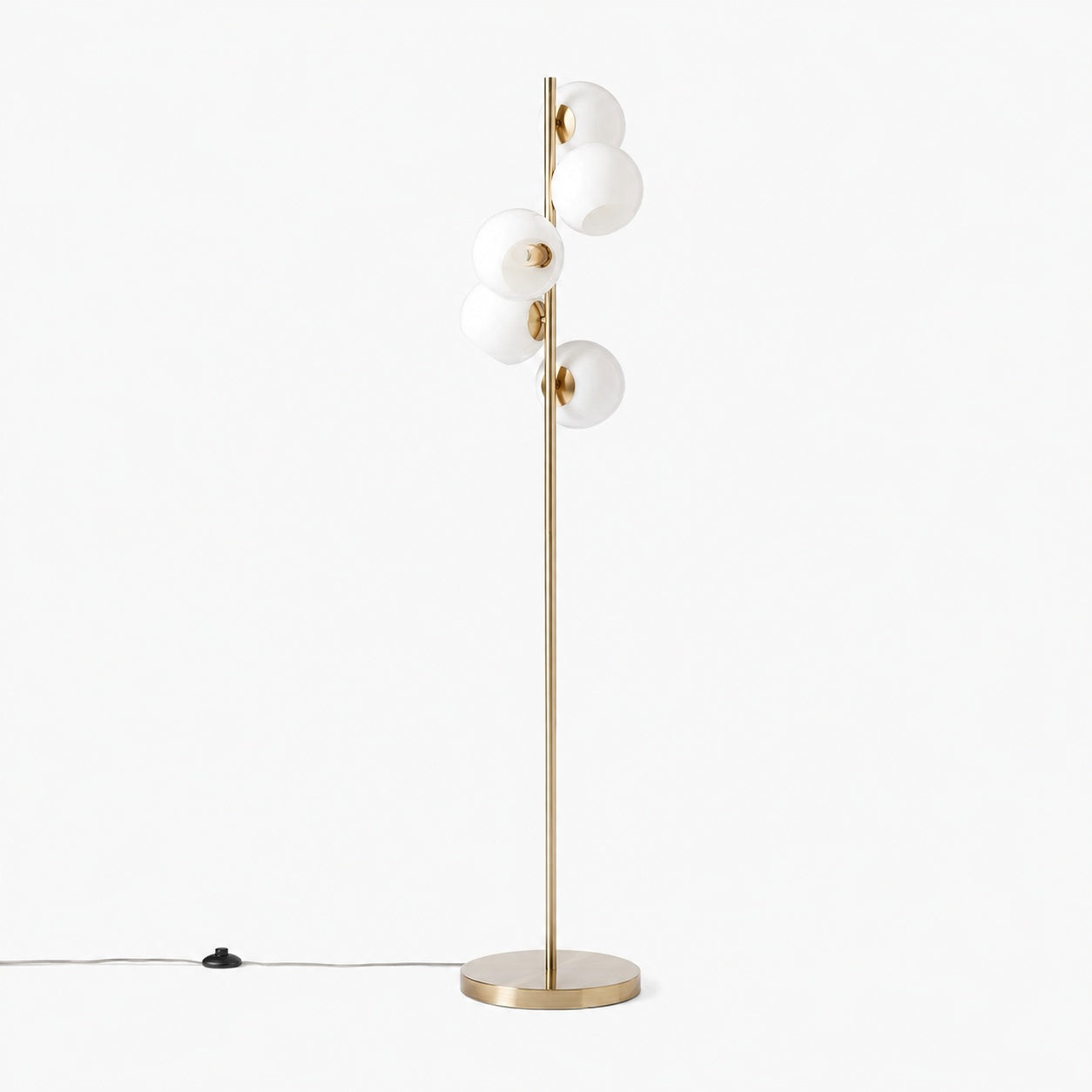 Brina Glass Multi-Light Stehleuchte – Moderne Stehleuchte mit Eleganz