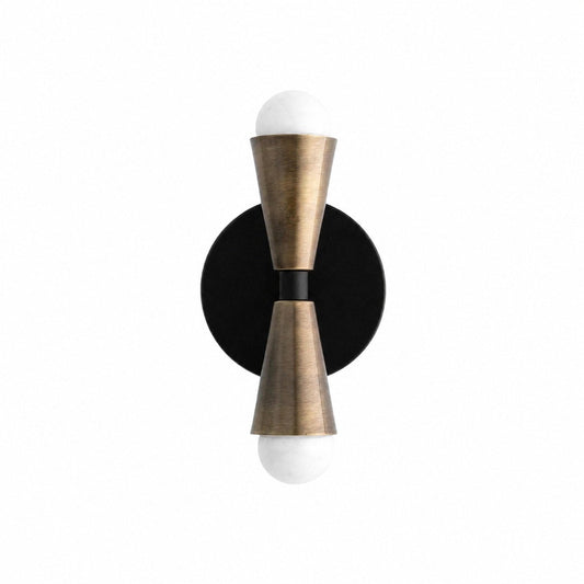 Pyralis Cone Linear Statement Wall Sconce - Modern Two Light Fixture