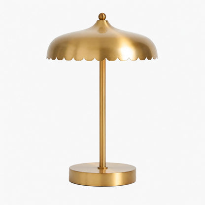 Rayla Elegante Scallop Glas Tischlampe - Atmosphärisches Licht - Schreibtisch oder Beistelltisch