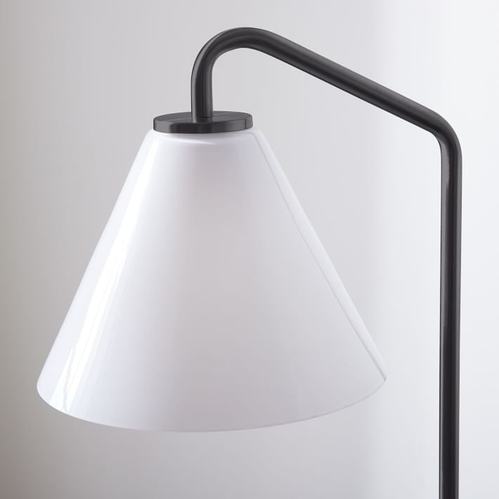Conica Sculptural Cone Table Lamp - Modern Glass Lighting for Bedroom or Desk
