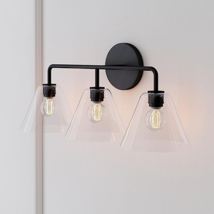 Conica Cone Wall Sconce - 1, 2, 3-Light Modern Glass Lighting