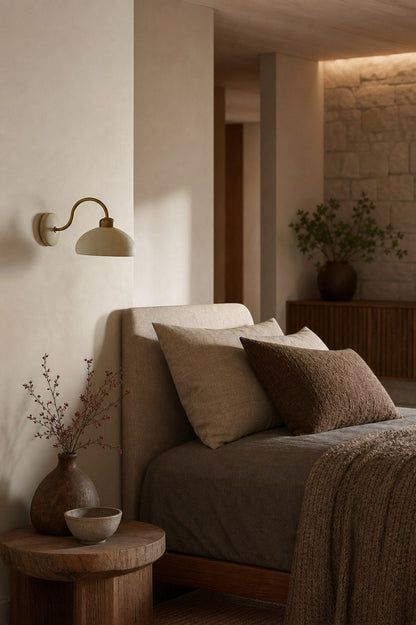Radiica gesprenkelte Keramik-Wandleuchte – elegante Wandleuchte für Schlafzimmer und Flur