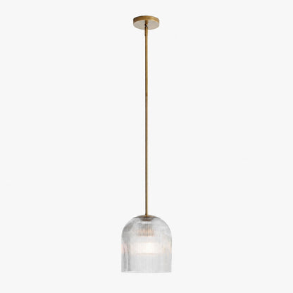Bravira Pendelleuchte aus geripptem Glas – elegante Kücheninsellampe