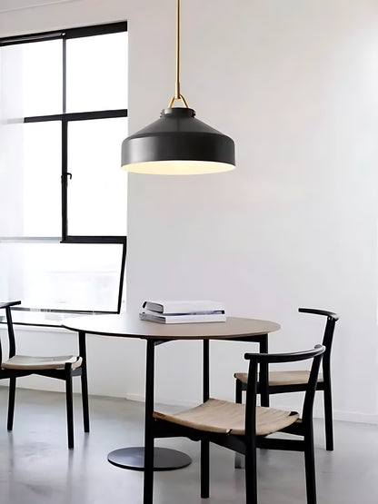 Skandinavisch Metallstange Glockenform Pendelleuchte