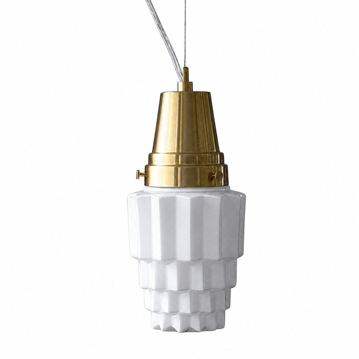 Modern Milk Glass Pendant Light for Dining Room