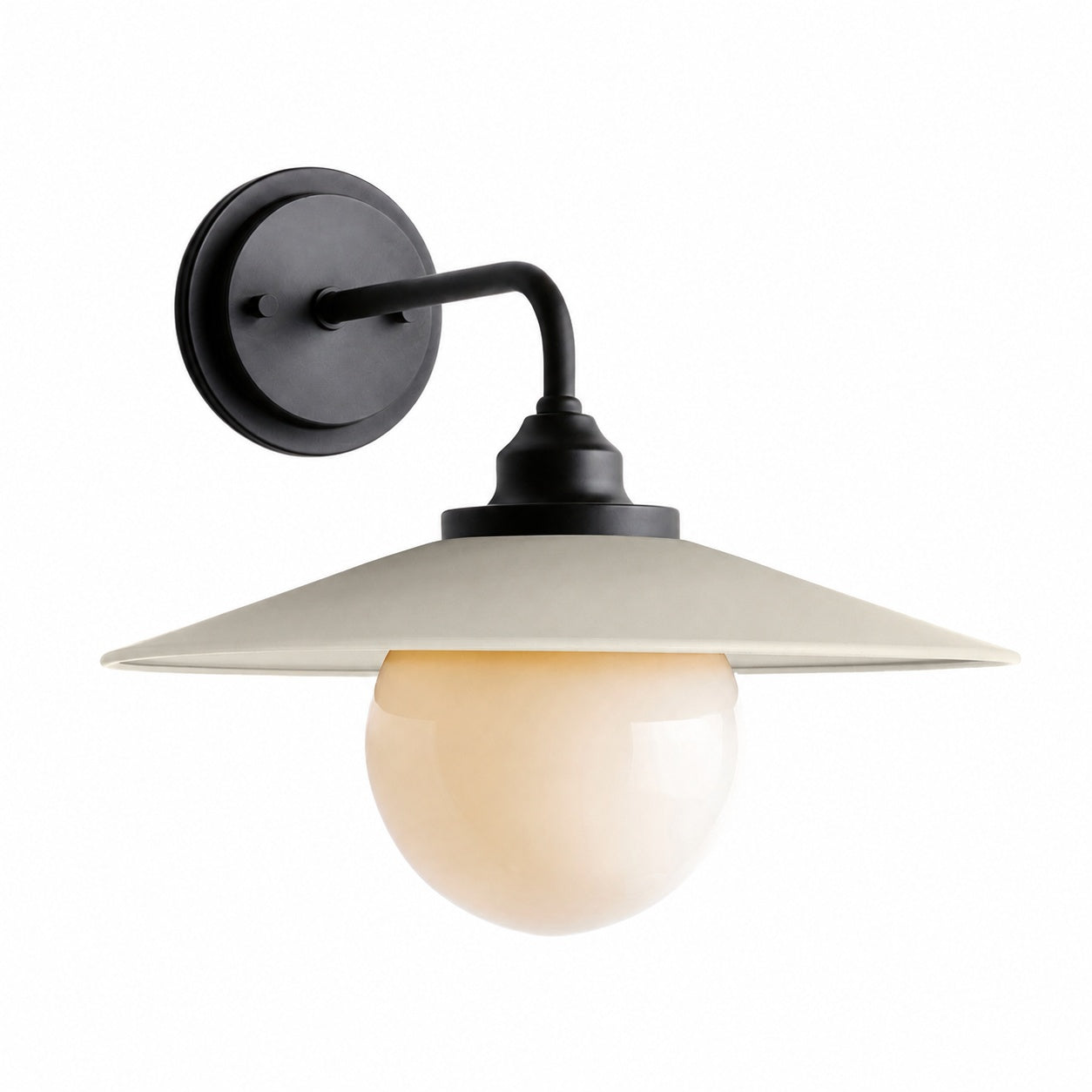 Cordax Wandleuchte im Utility-Stil – Metall und Glas für die Innen- und Außendekoration