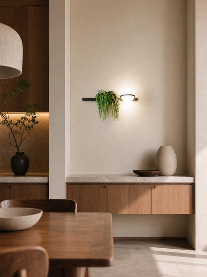 Globe Shade Minimalist Wall Lamp for Indoor and Outdoor Spaces