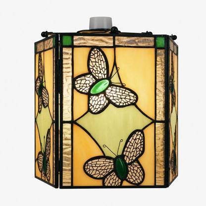 TF Butterfly Pendant Lamp — Artistic Stained Glass Pendant Light for Living Room or Bedroom