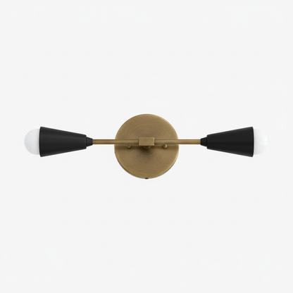 Mobilux Line Minimalist Vanity Light Fixture - Mid Century Bathroom Sconce