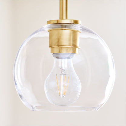 Selvion Sculptural Globe Pendant Light - Modern Glass Pendant Lamp - Sleek Design