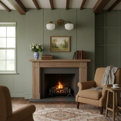 Opalume Glass Art Deco Vanity Light - Bathroom Wall Sconce with White Glass Shades