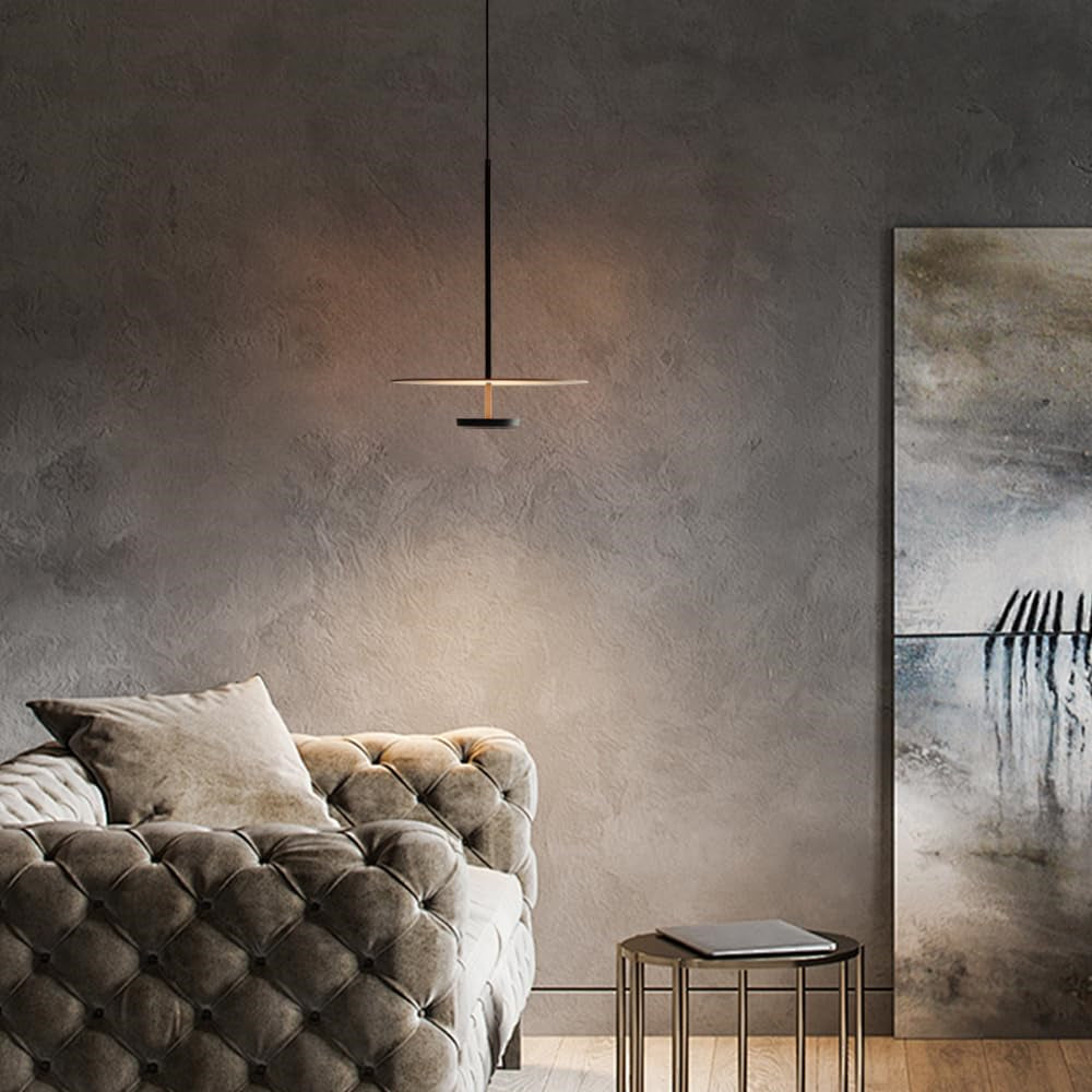 Mid Century Modern Flat Disc LED Pendelleuchte für Küche