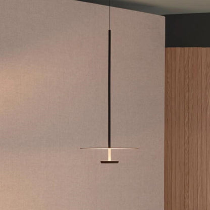 Mid Century Modern Flat Disc LED Pendelleuchte für Küche