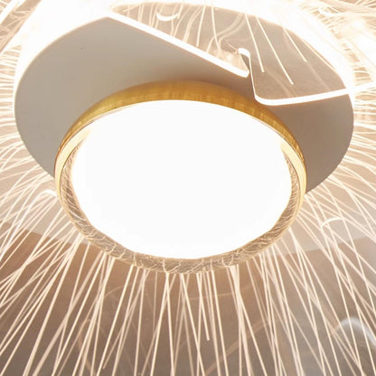 Moderne nordische Acryl Blumen LED Pendelleuchte