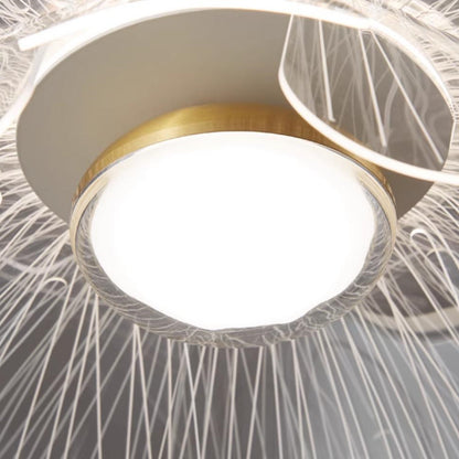 Moderne nordische Acryl Blumen LED Pendelleuchte