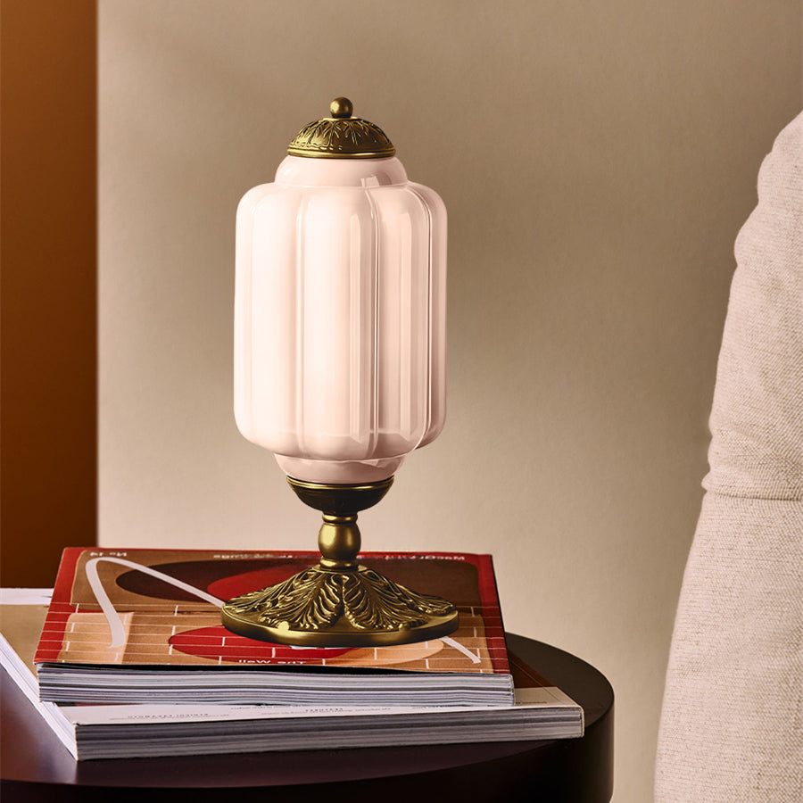 Eloise Tischlampe - Vintage Design Glas Tischlampe