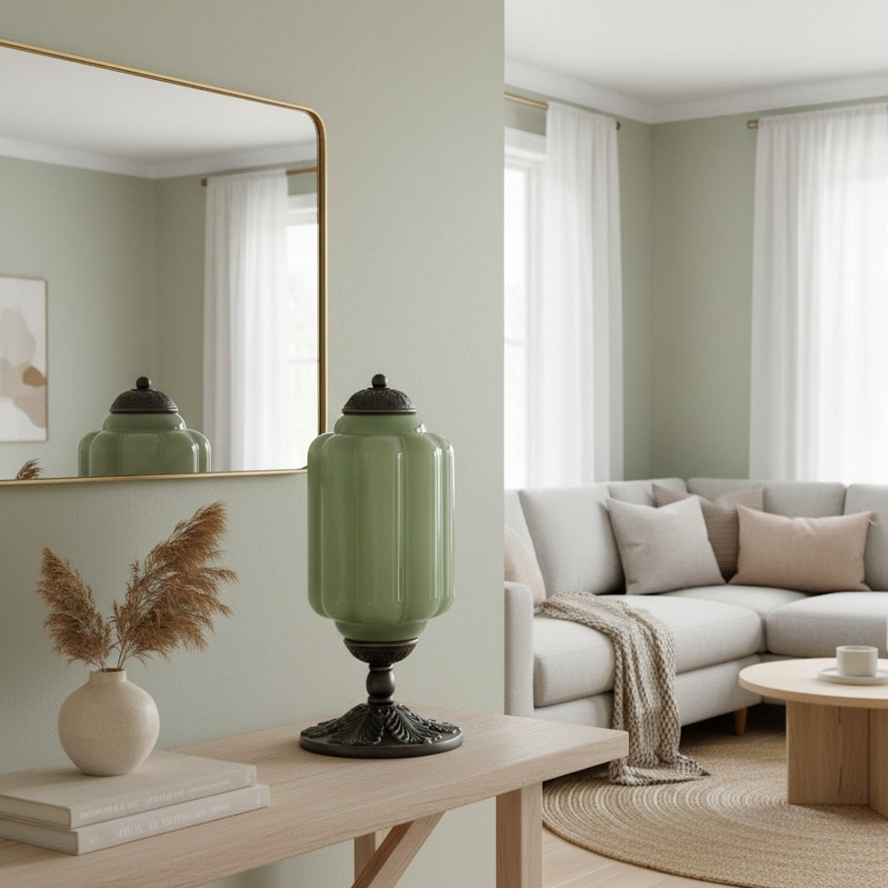 Eloise Table Lamp - Vintage Design Glass Table Lamp