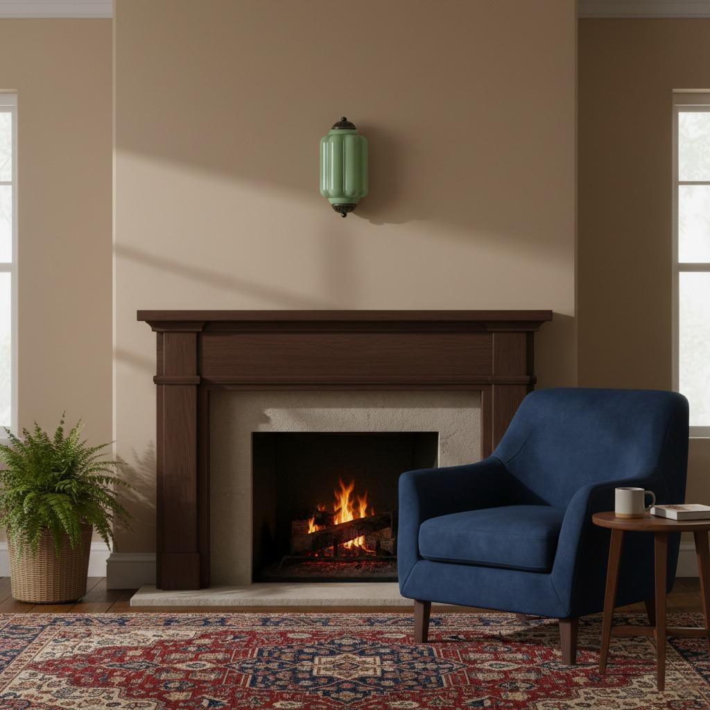 Eloise Flush Mount Wall Sconce - Retro Milk Glass Sconce