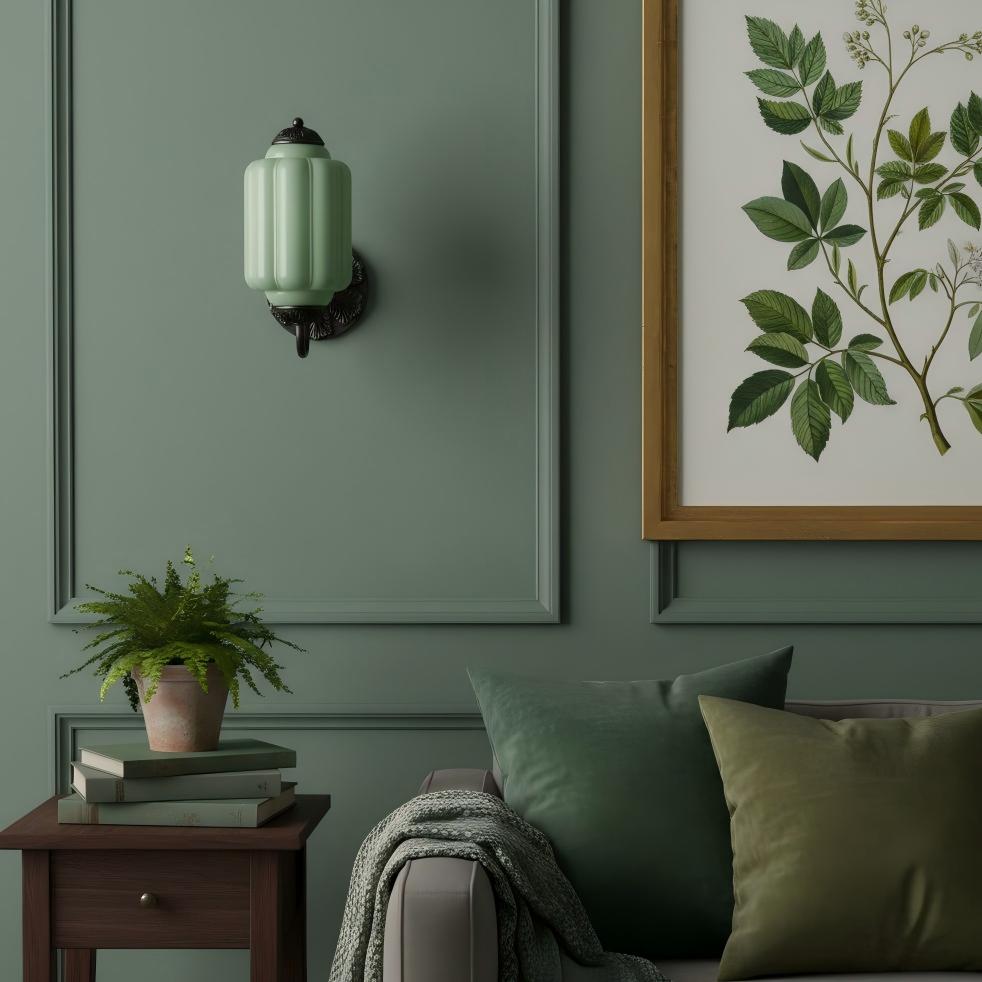 Eloise Glass Sconce - Vintage Milk Glass Wall Lamp