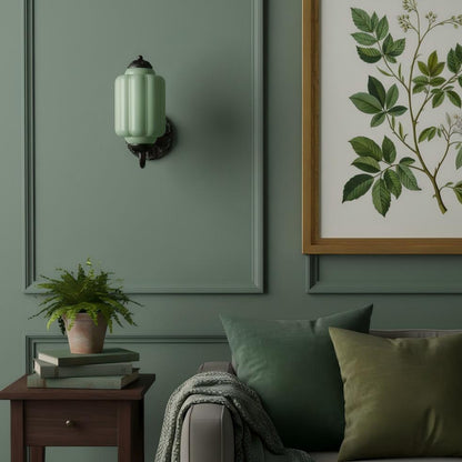 Eloise Glass Sconce - Vintage Milk Glass Wall Lamp