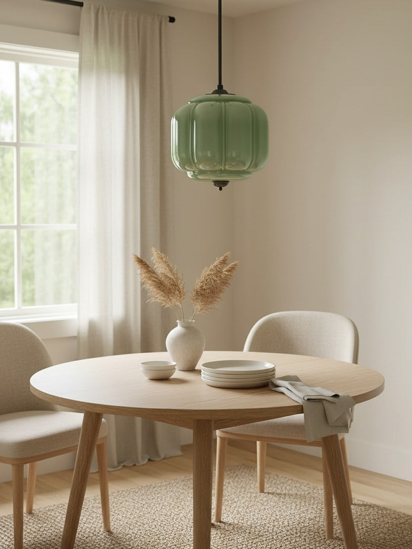 Eloise Glass Pendant Light - Vintage Pendant Light Dining Table