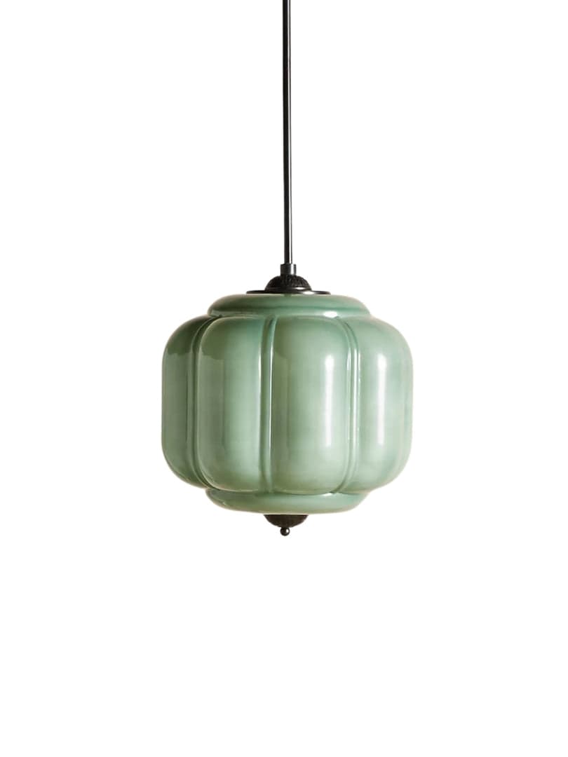 Eloise Glass Pendant Light - Vintage Pendant Light Dining Table