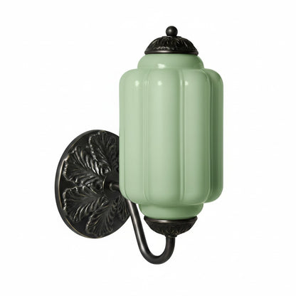 Eloise Glass Sconce - Vintage Milk Glass Wall Lamp