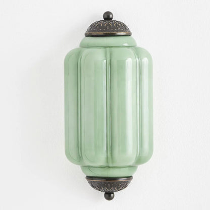 Eloise Flush Mount Wall Sconce - Retro Milk Glass Sconce