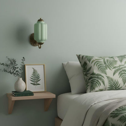 Eloise Glass Sconce - Vintage Milk Glass Wall Lamp