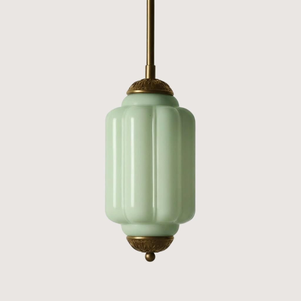 Eloise Petite Pendant Light - Vintage Milk Glass Lamp