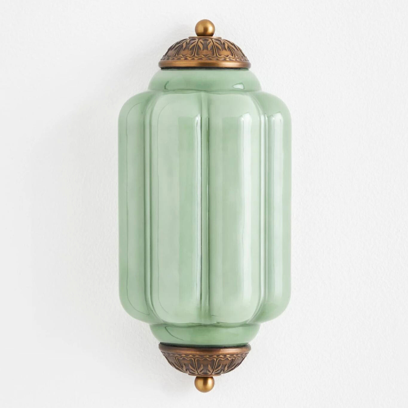 Eloise Flush Mount Wall Sconce - Retro Milk Glass Sconce