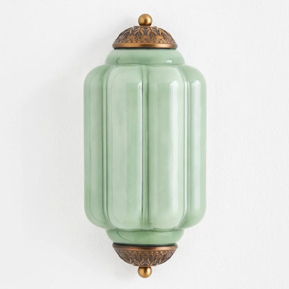 Eloise Flush Mount Wall Sconce - Retro Milk Glass Sconce