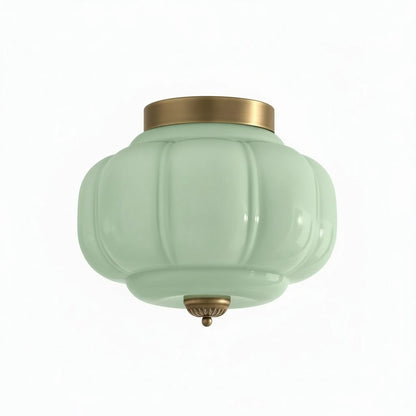 Eloise Milk Glass Ceiling Light - Vintage Flush Mount Ceiling Light