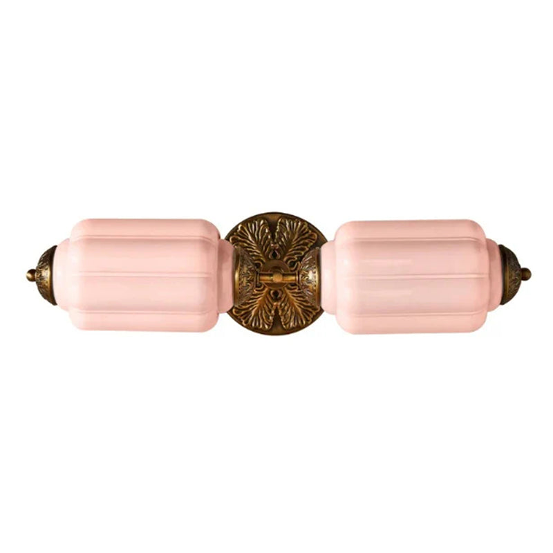 Eloise Glas Wandleuchte - Vintage Milchglas Wandleuchte Schminktisch